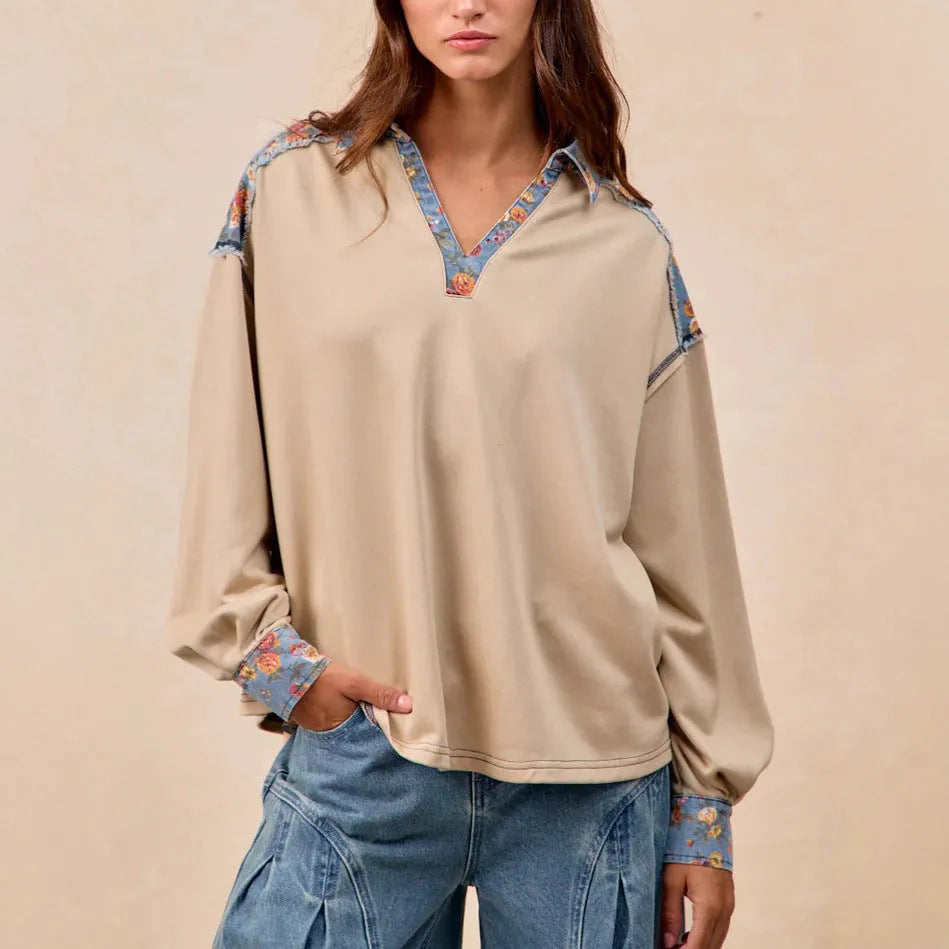 Light brown denim