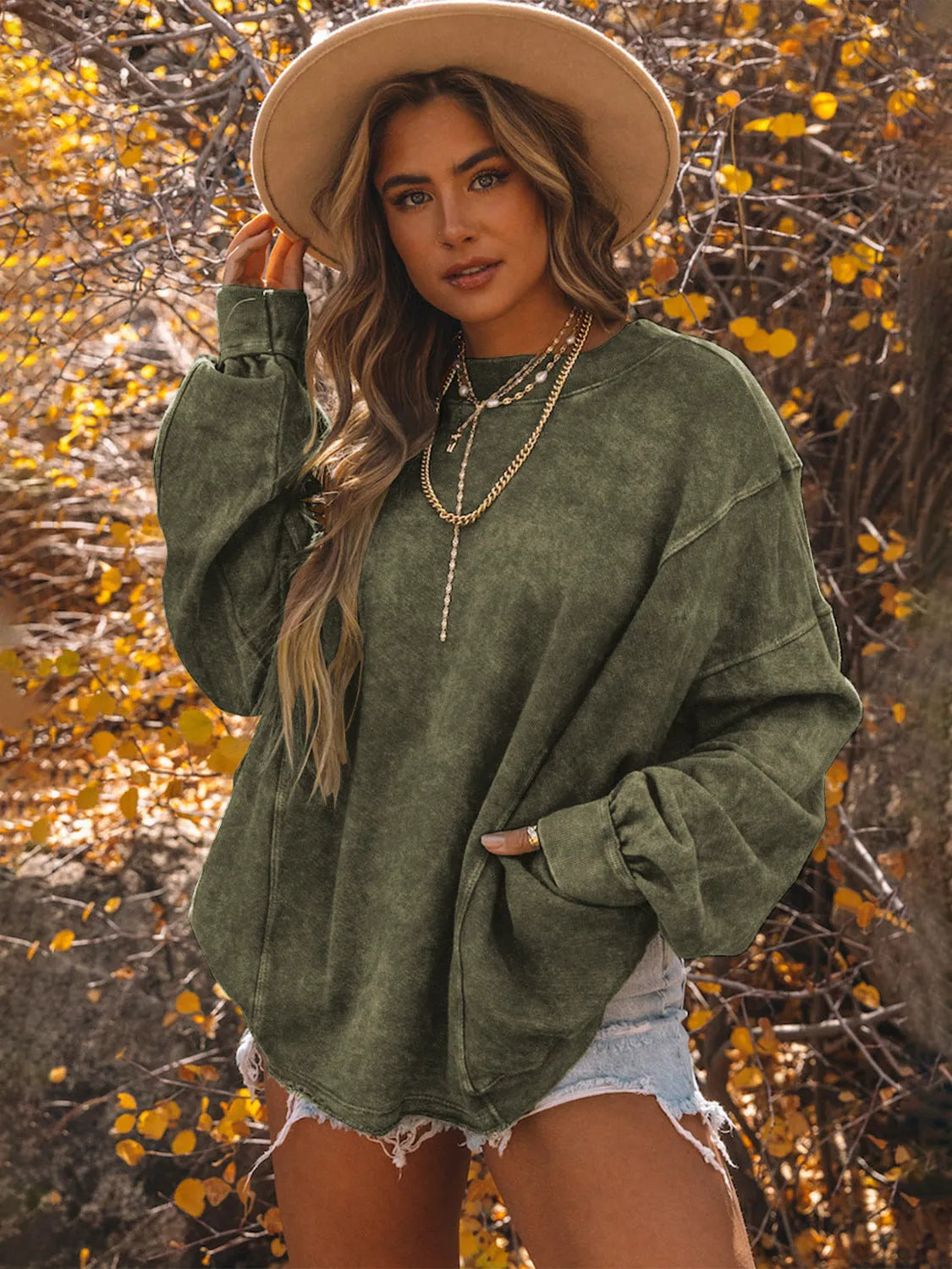 E25W1881-003 #Washed army green