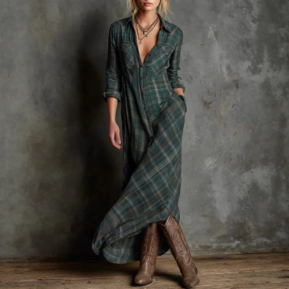 green plaid