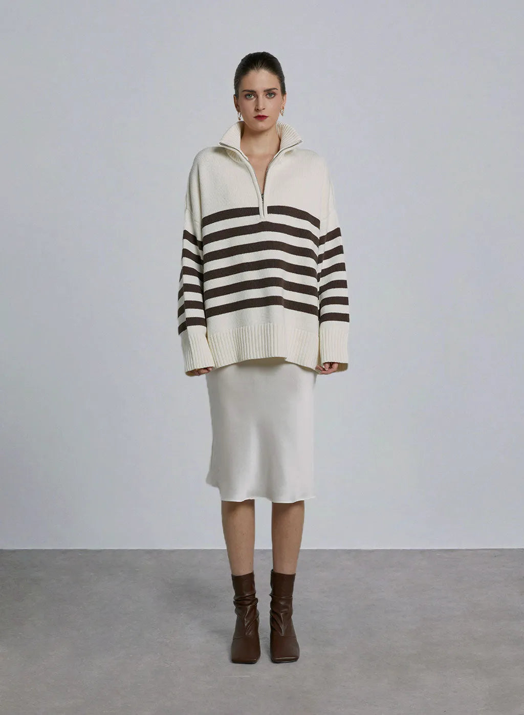 Brown & White