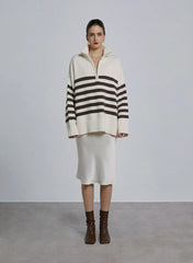 Brown & White